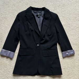Women’s Blazer with Striped Cuffs